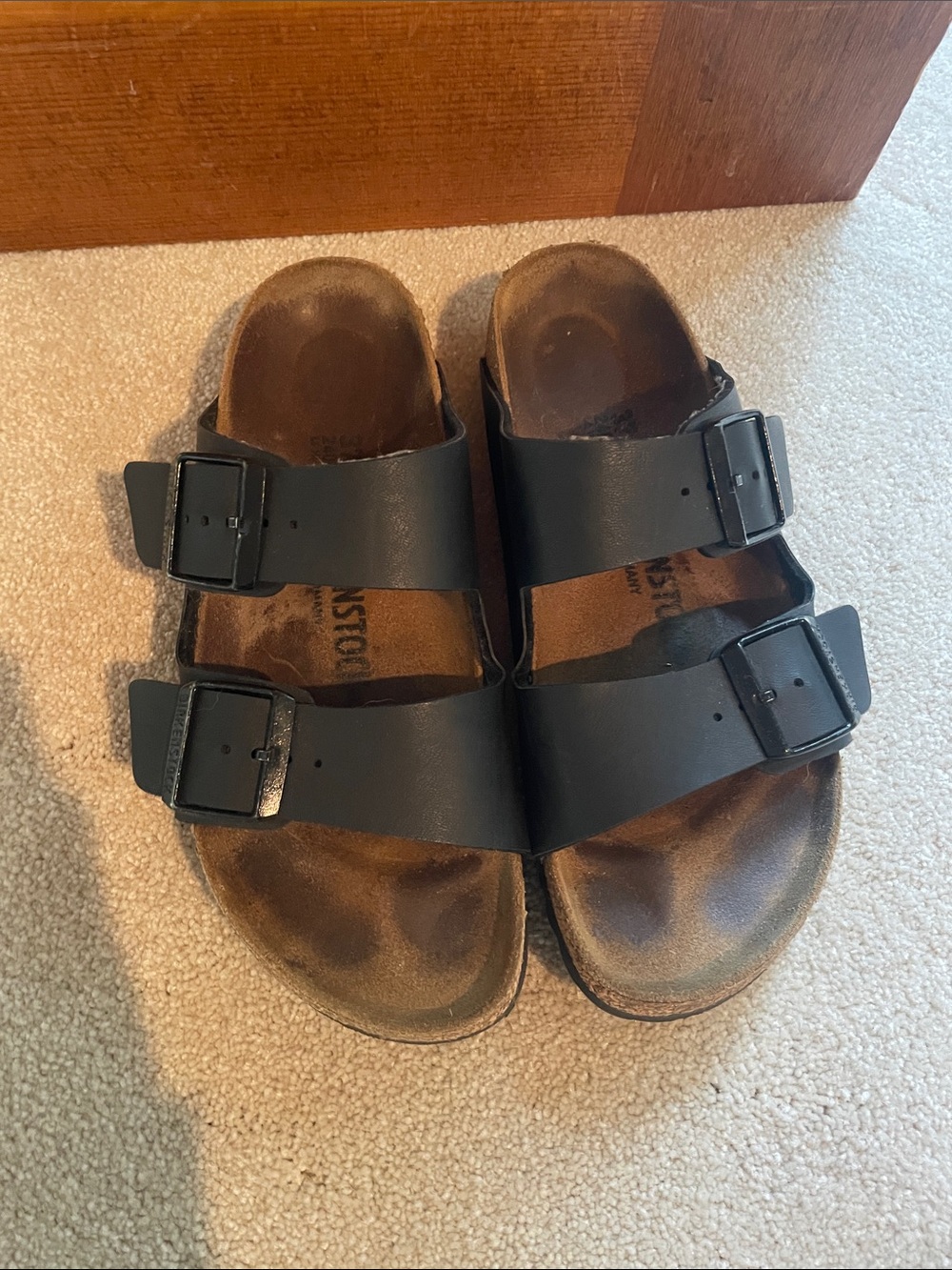 Birkenstock Black Two-Buckle Kids Sandals